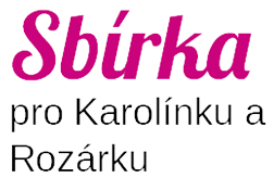 Sbírka pro Karolínku a Rozárku logo